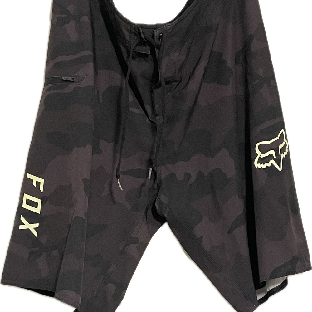 Ina Men's Black Camo Athletic Shorts